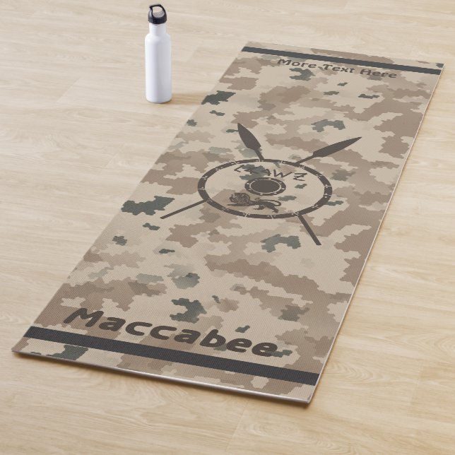 Desert Maccabee Shield And Spears Yoga Mat (In Situ)