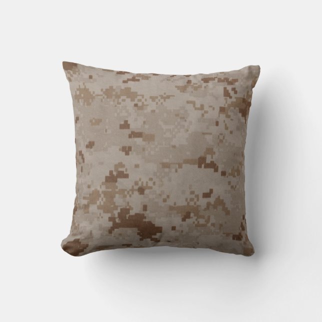 Desert MARPAT Throw Pillow 20" x 20" (Front)