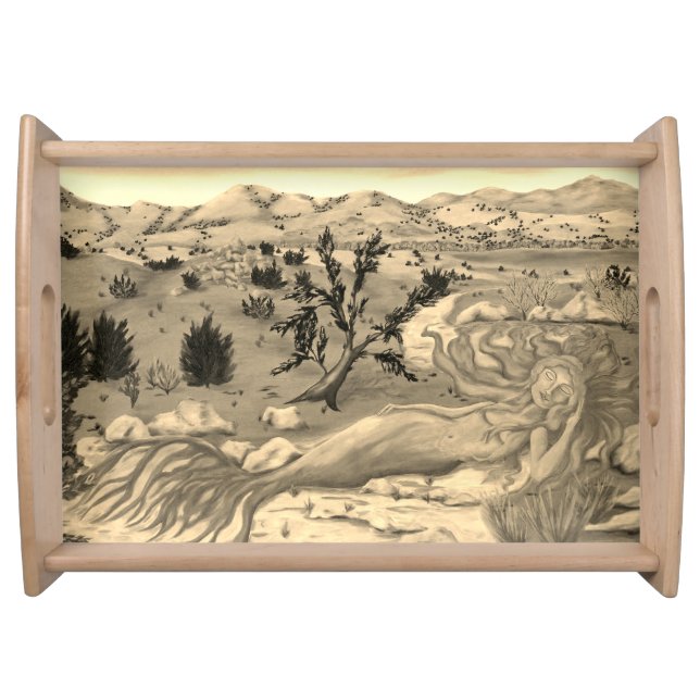 Desert Mermaid Serving Tray (Front)