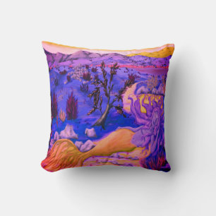 Desert Mermaid Throw Pillow
