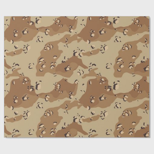 Desert Military Camouflage Pattern Wrapping Paper | Zazzle