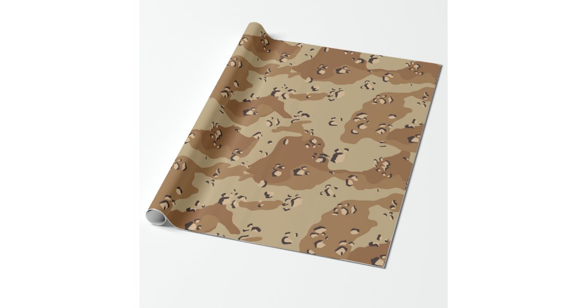 Desert Military Camouflage Pattern Wrapping Paper | Zazzle