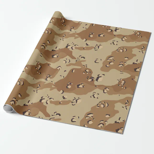 Desert Military Camouflage Pattern Wrapping Paper | Zazzle