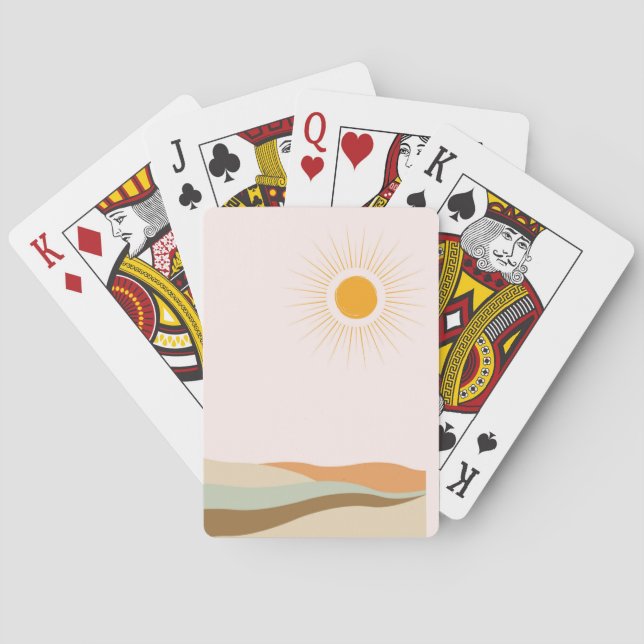 Desert Mirage: Classic Poker Playing Cards (Back)