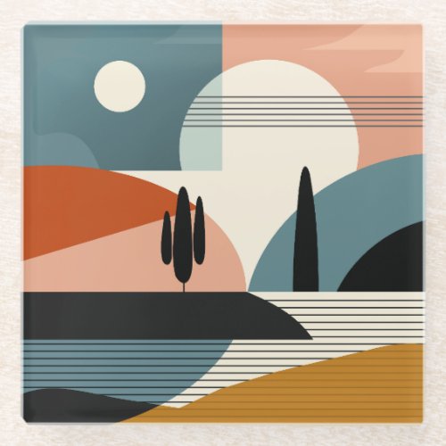 Desert Mirage Glass Coaster