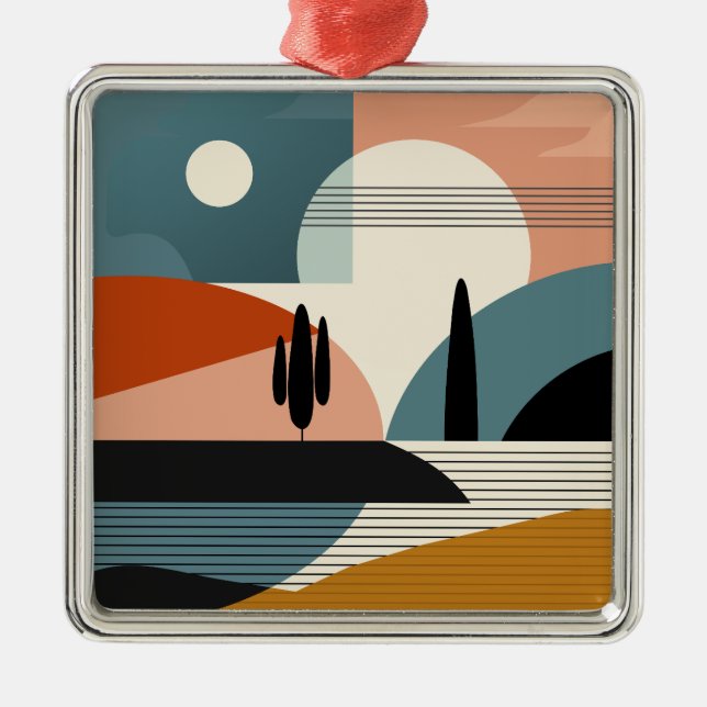 Desert Mirage Metal Ornament (Front)