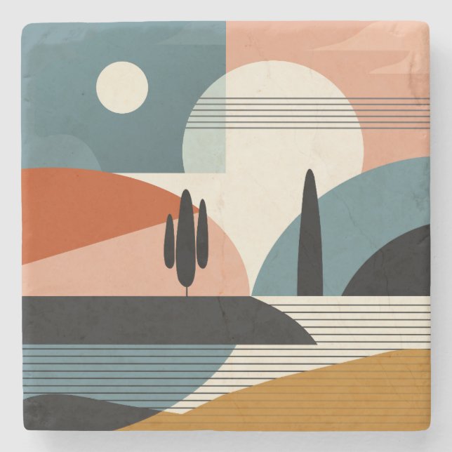 Desert Mirage Stone Coaster (Front)