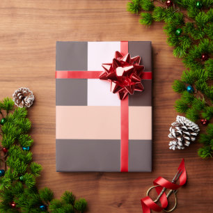 Desert Mocha Geometric Wrapping Paper