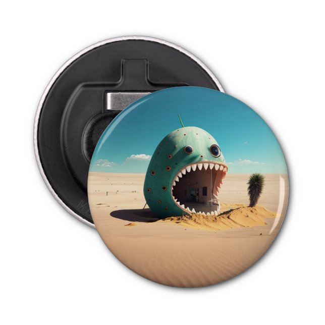 Desert monster house bottle opener (Front)