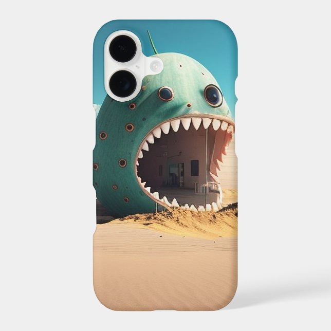 Desert monster house iphone case (Back)