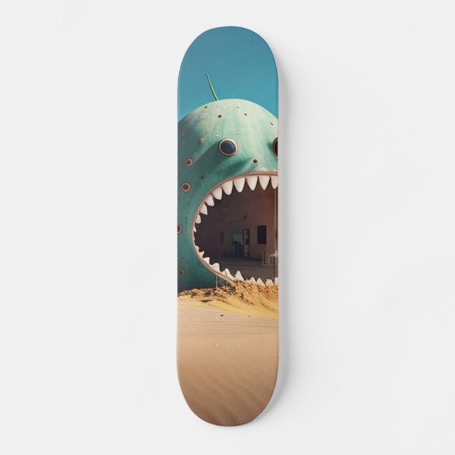 Desert monster house skateboard (Front)