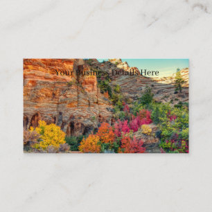 Desert Mountain Fall Colors Business Card