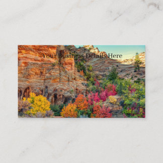 Desert Mountain Fall Colors Business Card
