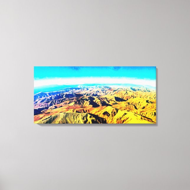 Desert mountains and sky horizon  canvas print (Front)
