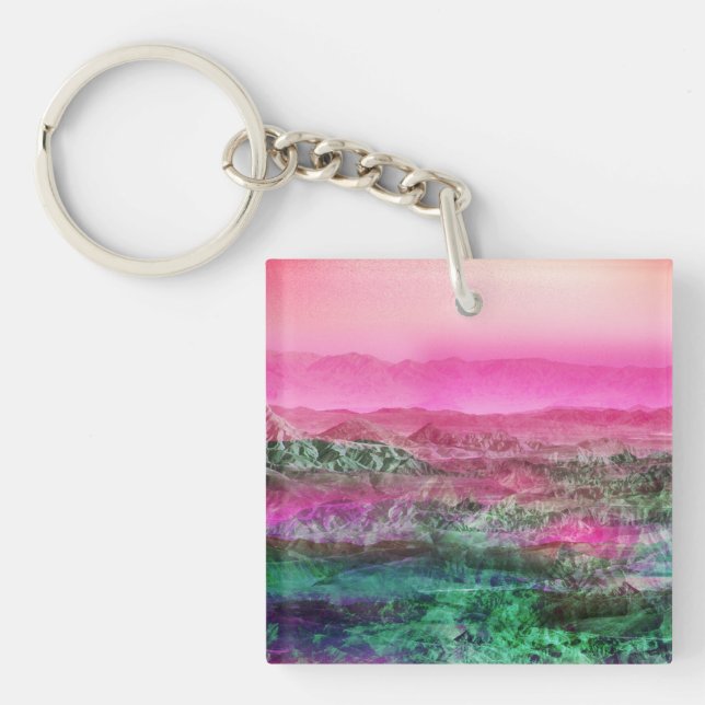 Desert Mountains Keychain (Front)