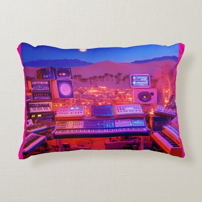 Desert Music Studio Accent Pillow (Front)