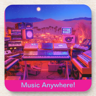 Desert Music Studio Beverage Coaster