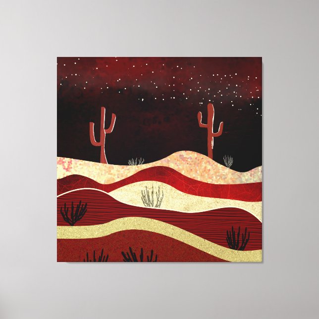Desert Night Canvas Print (Front)