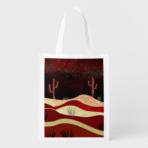 Desert Night Grocery Bag