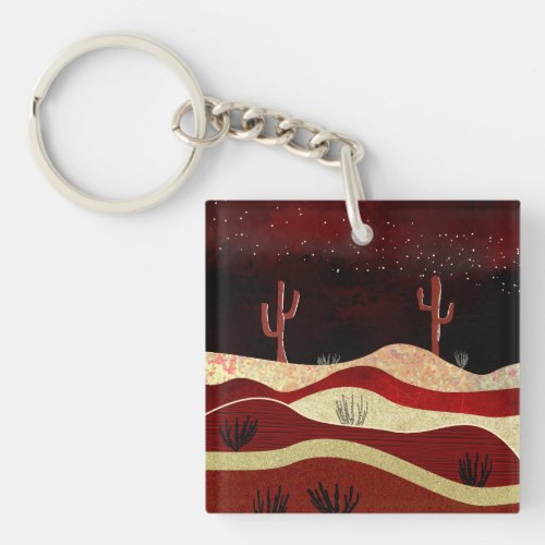 Desert Night Keychain