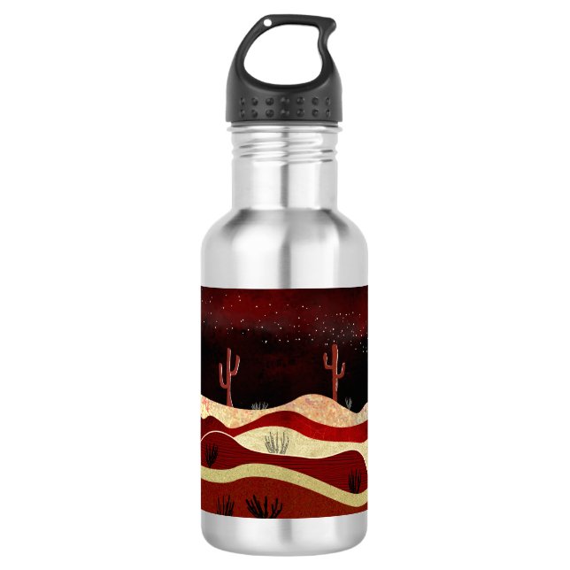 Desert Night Stainless Steel Water Bottle (Front)