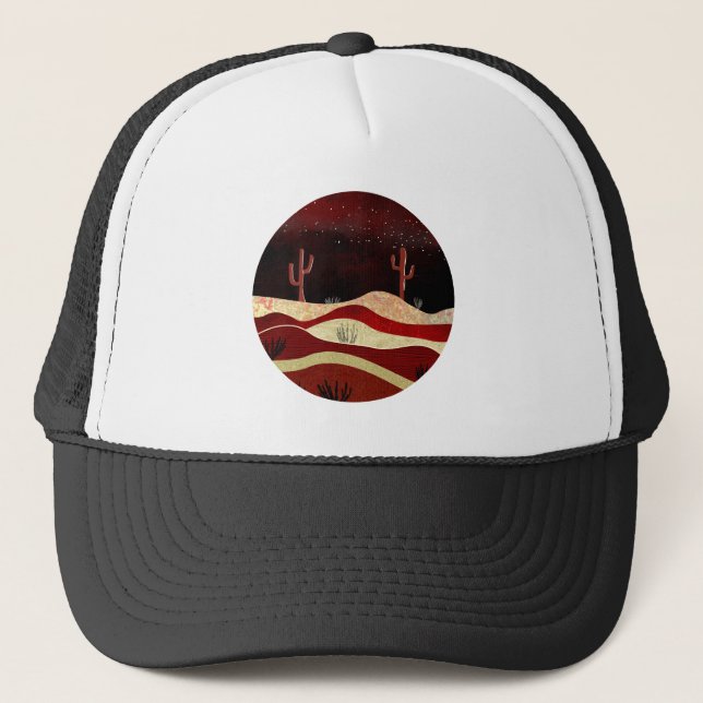 Desert Night Trucker Hat (Front)