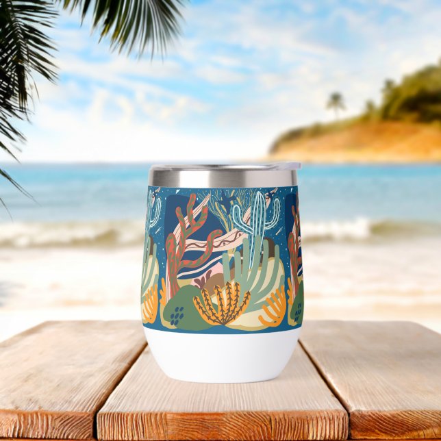 Desert Nights Thermal Wine Tumbler (Beach)