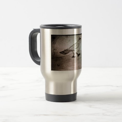 Desert Nomad Pigeons Sand_Wanderer Travel Mug