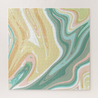 Desert Oasis Acrylic Pour Puzzle