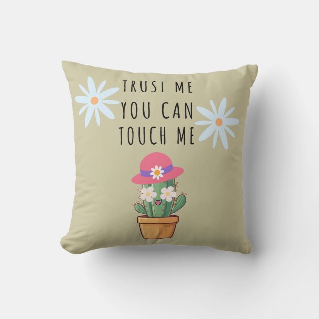 Desert Oasis: Cactus Prints Pillow (Front)