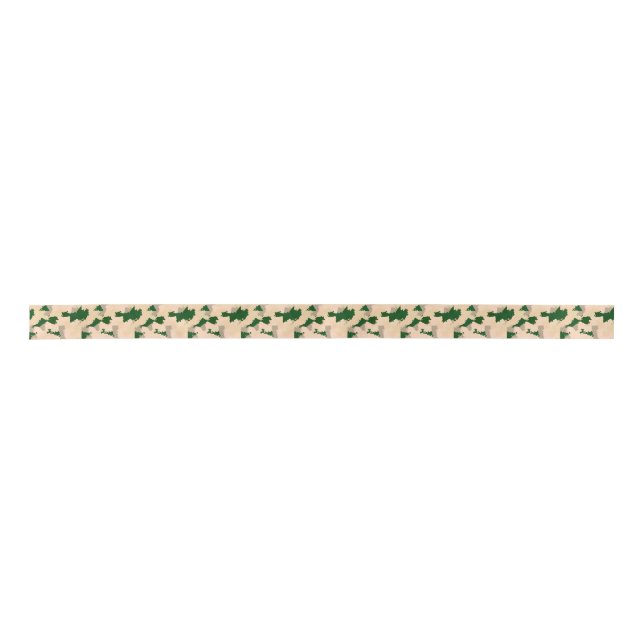Desert Oasis Camo Satin Ribbon (Front)
