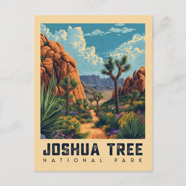 Desert Oasis: Joshua Tree National Park Postcard (Front)