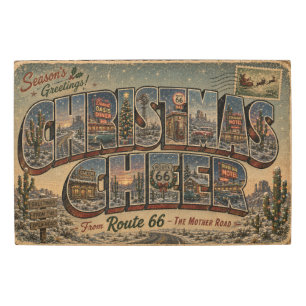 Desert Oasis Route 66 Americana Holiday Metal Print