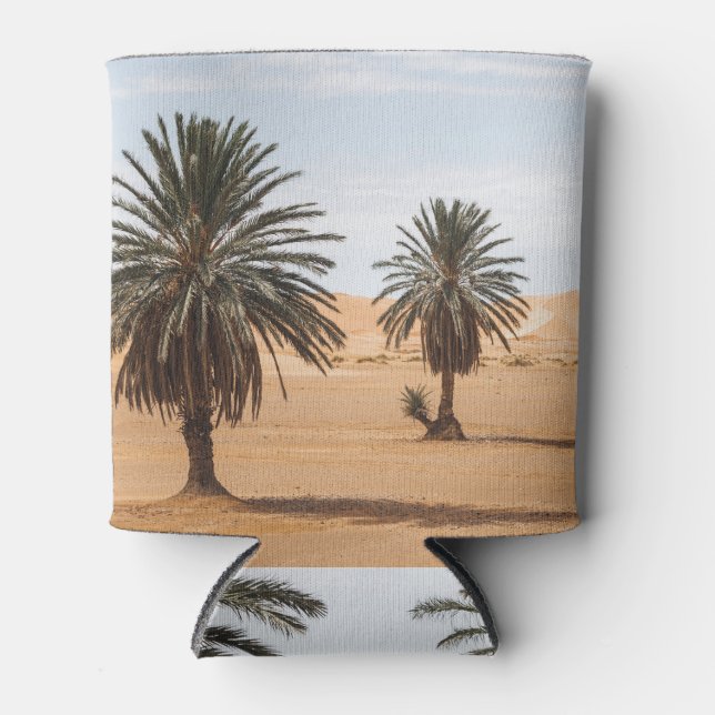 Desert Oasis: Sahara Palms Landscape. Can Cooler (Front)