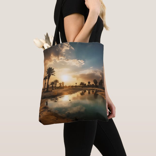 Desert Oasis Tote Bag (Close Up)