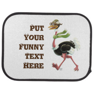 Desert Ostrich Runner Car Floor Mat