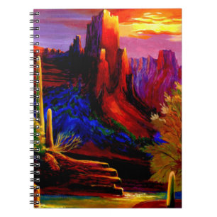 Desert Painted by Sunset Notebook