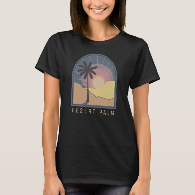 Desert Palm (Blue) T-Shirt (Front)