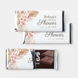 Desert Palms Pampas Grass Boho Thank You Hershey Bar Favors