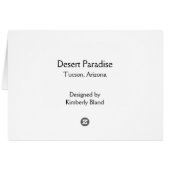 Desert Paradise Cards (Back Horizontal)