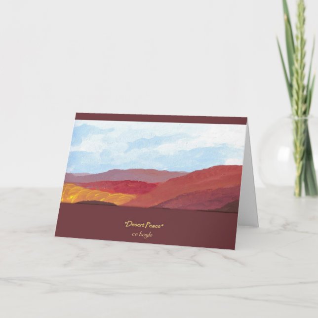 Desert Peace Greeting Card (Front)