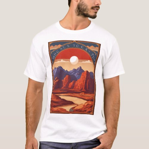 Desert Peaks Red Rock Logo Collection Sale T_Shirt
