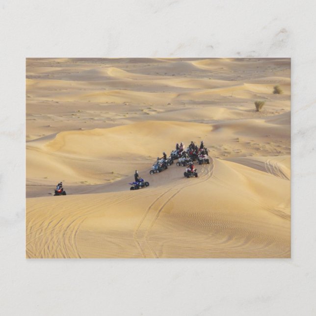 Desert quad bikes, Dubai Postcard (Front)