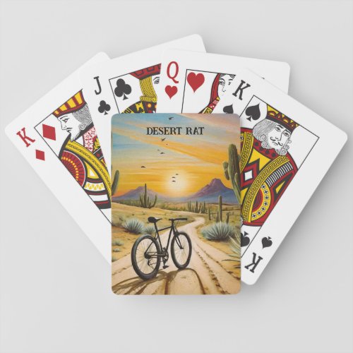 Desert Rat customizable Playing Cards