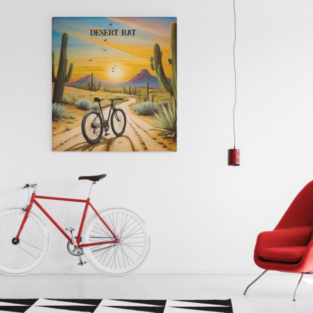 Desert Rat Cycling Mountain Bike Sunset Custom Poster (Creator Uploaded)