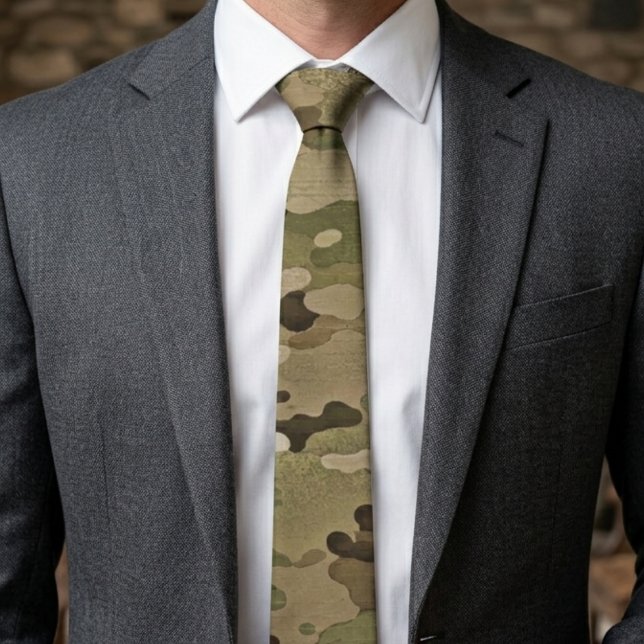 Desert Recon Tactical Camouflage Pattern Neck Tie (Creator Uploaded)