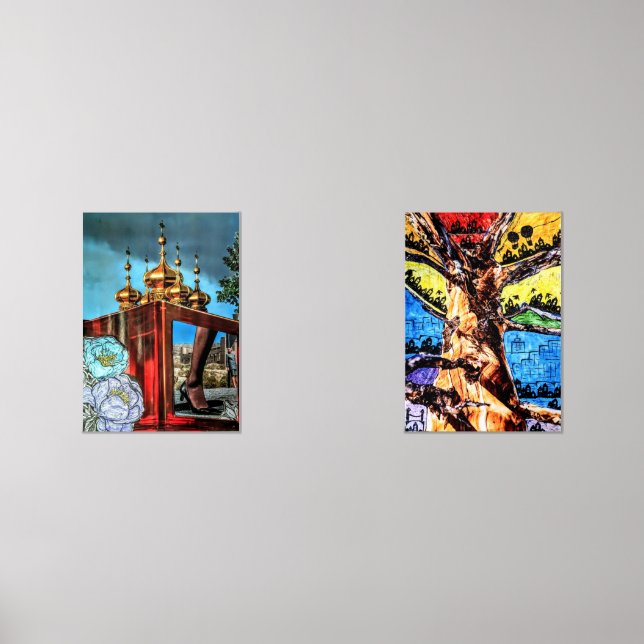 Desert Red Wall Art Sets (Front)