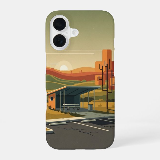 Desert Rest Stop iPhone Case (Back)
