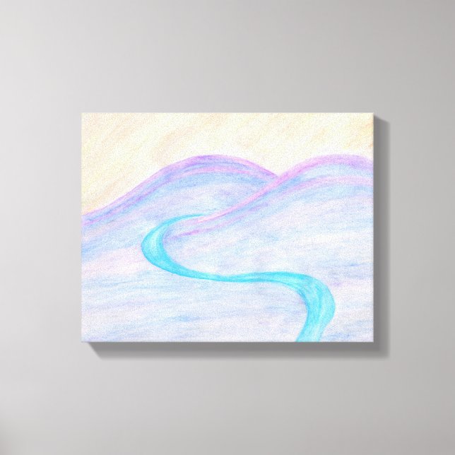 Desert River Canvas Print (Front)