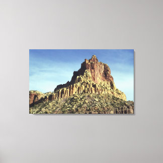 Desert Rock Mountain Peak Landscape Photo Canvas Print